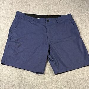 Hawke & Co Men's Blue Chino Shorts 36W Poly/Spandex